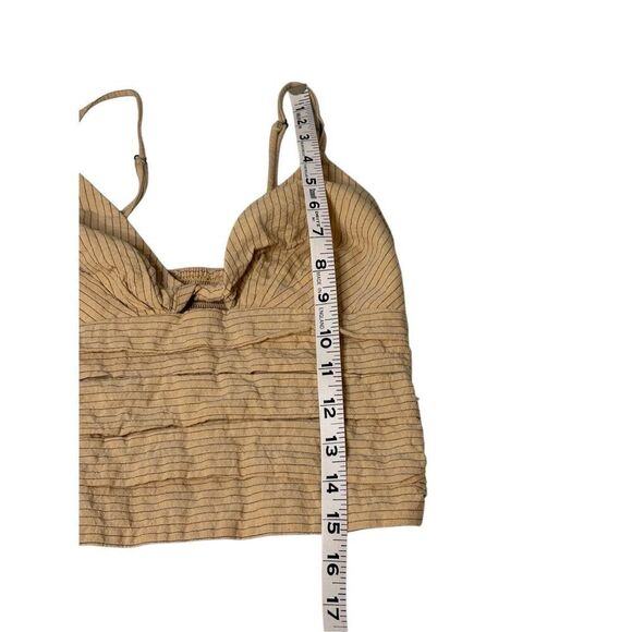 Zara cropped striped ruched tank - XS - 🙂3/$15 - Picture 3 of 7